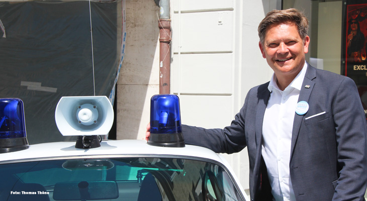 Landtagsabgeordneter Alfred Grob (CSU) zufrieden mit der neuen Zuteilung der Polizeistellen